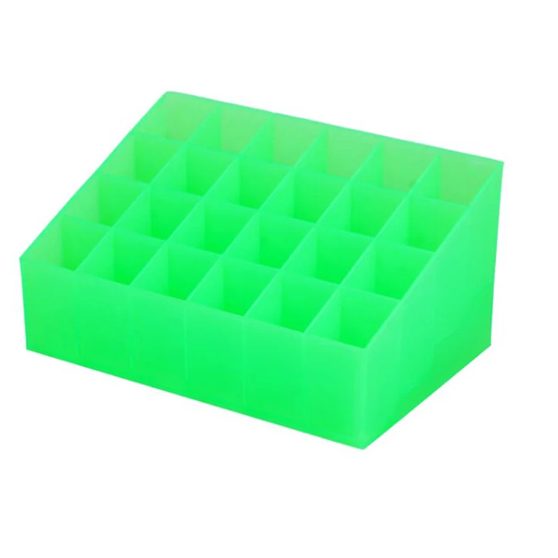 

24Grids Colour Nail Polish Display Stand Cosmetic Lipstick Holder Organizer Stand Manicure Tool Storage Box Makeup Jewelry Case