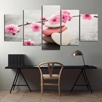 peach blossom decoration poster irregular canvas painting home living room bedroom decoration frameless style