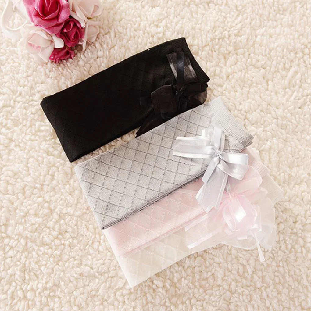 

Новинка 2019, 3 пары, случайные цвета, детские гольфы, для малышей, детей, для девочек, однотонные, с бантом, хлопковые длинные, детские, теплые