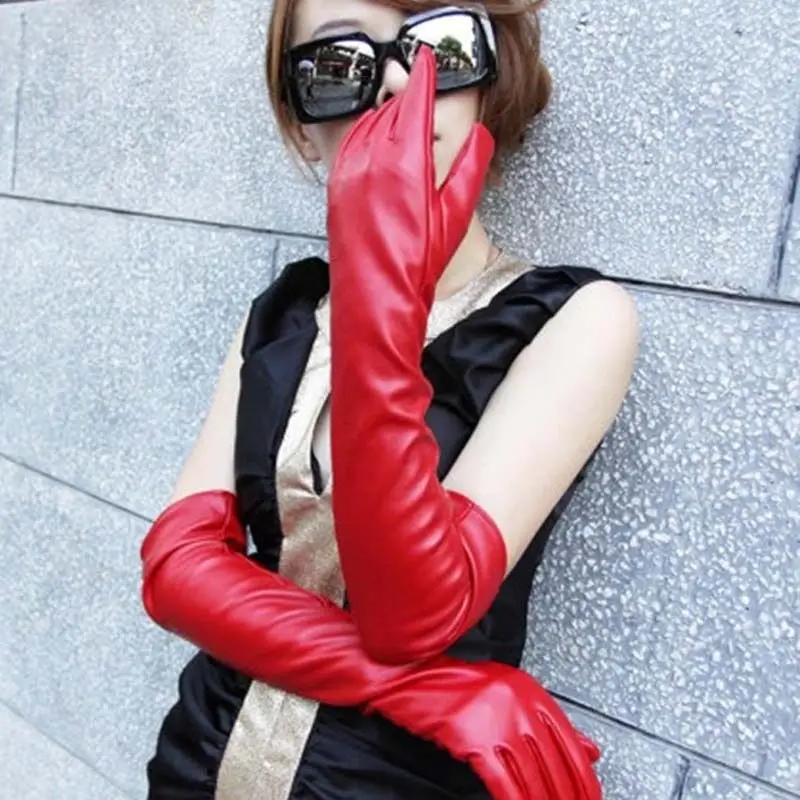 1 пара новые перчатки женские модные красивые теплые имитация овчины Кожа Opera