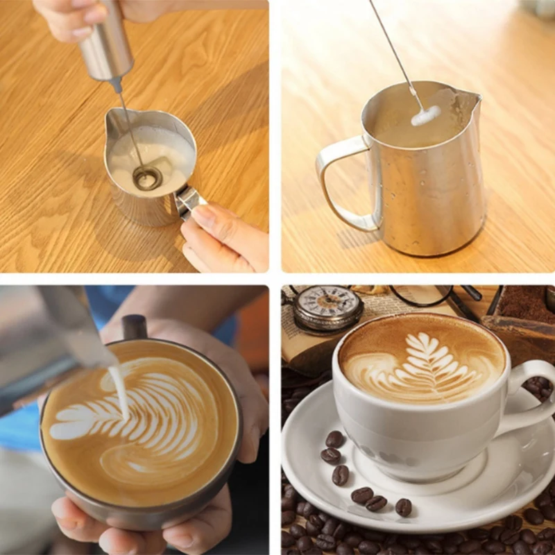 

Milk Frother Handheld Electric,Travel Coffee Frother. Coffee Frother for Milk Foaming, Latte/Cappuccino Frother Mixer for Drink,