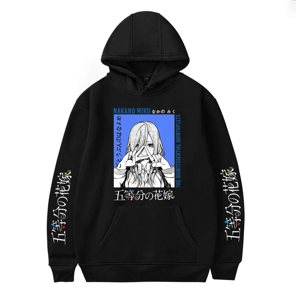 

Anime The Quintessential Quintuplets Print Hoodies Sweatshirt Kawaii Pullovers Tracksuit Women Men Hoodie Kids Boys Girl Clothes