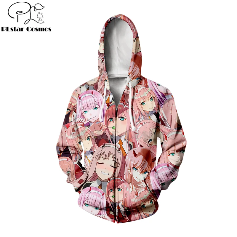 3d толстовки/рубашки/свитшоты PLstar Cosmos Darling in the Franxx хипстерские аниме топы унисекс