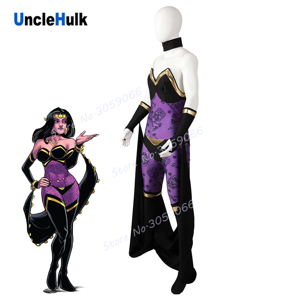 Костюм для косплея Shiklah из спандекса с плащом | UncleHulk Тематическая одежда и