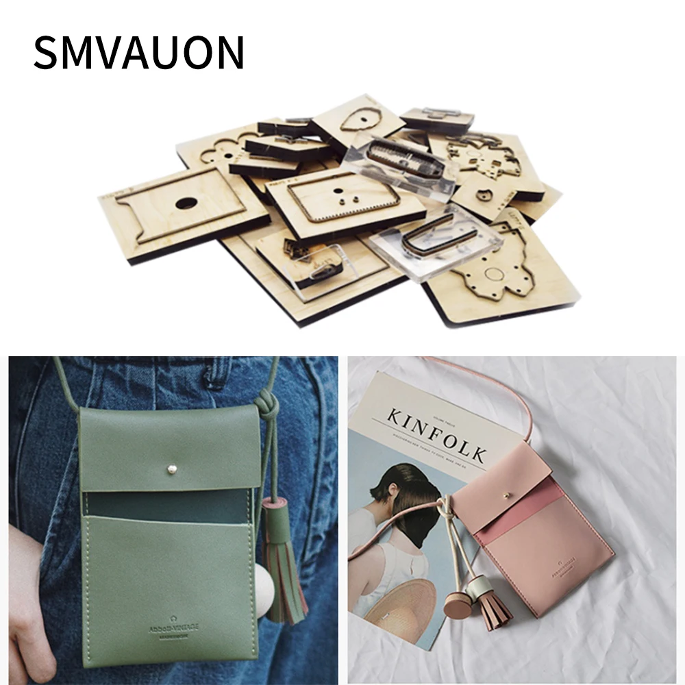 Деревянный высечки подвесное мобильное подвеска сумка для телефона подходит