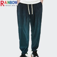 rainbowtouches spring and autumn 2021 new high street hip hop trend personalized loose casual gradient men sports pants mens