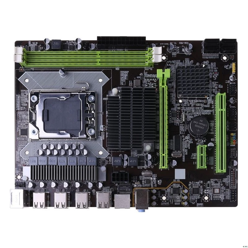 

Материнская плата X58 LGA 1366 с поддержкой серверной памяти REG ECC и материнской платы процессора Xeon