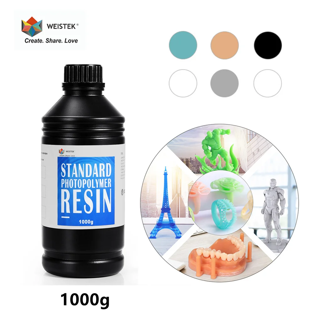 WEISTEK 1000 нм г/1 кг жесткая стандартная УФ чувствительная смола для Photon Mono X LCD 3D