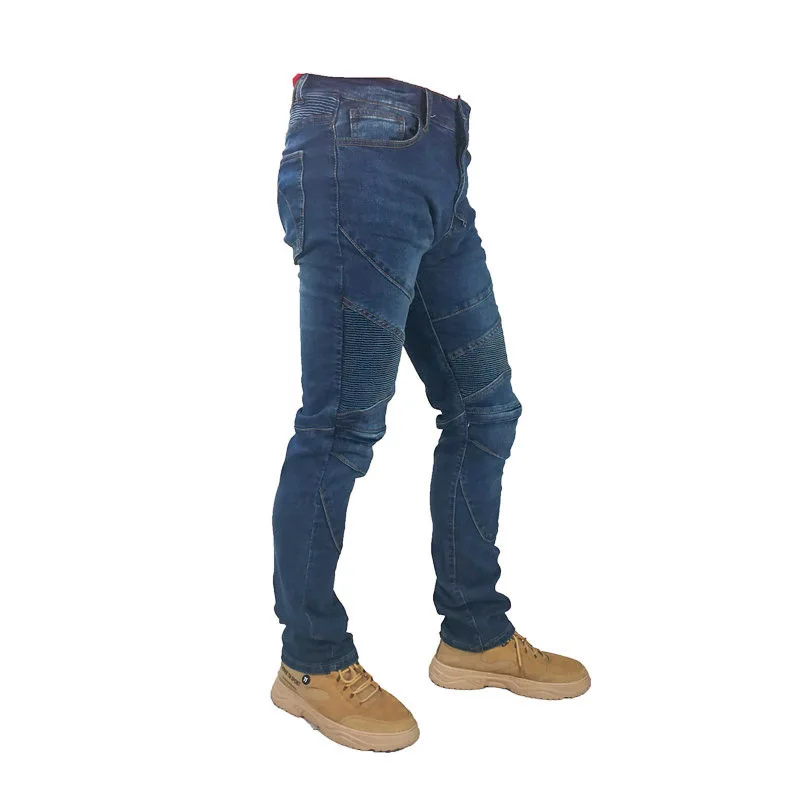 Мотоциклетные брюки мужские мотоциклетные джинсы защитное снаряжение на молнии
