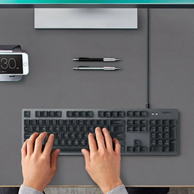 Logitech K840 клавиатура 104 клавиши USB Проводная Romer G эргономичная механическая