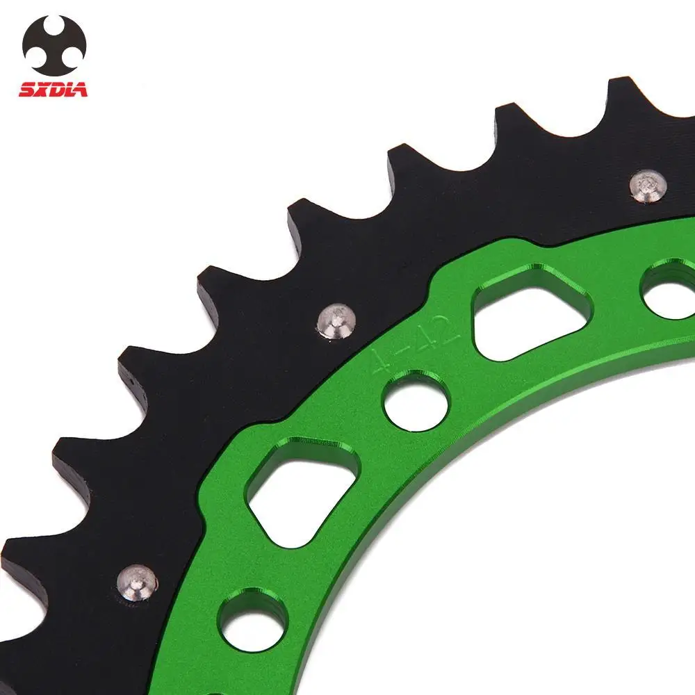 42T 48T 49T 50T 51T Задняя цепная Звездочка для KAWASAKI KDX200 KDX250 KLX250 KLX300R KLX450R KLX650 KX125 KX250 Suzuki