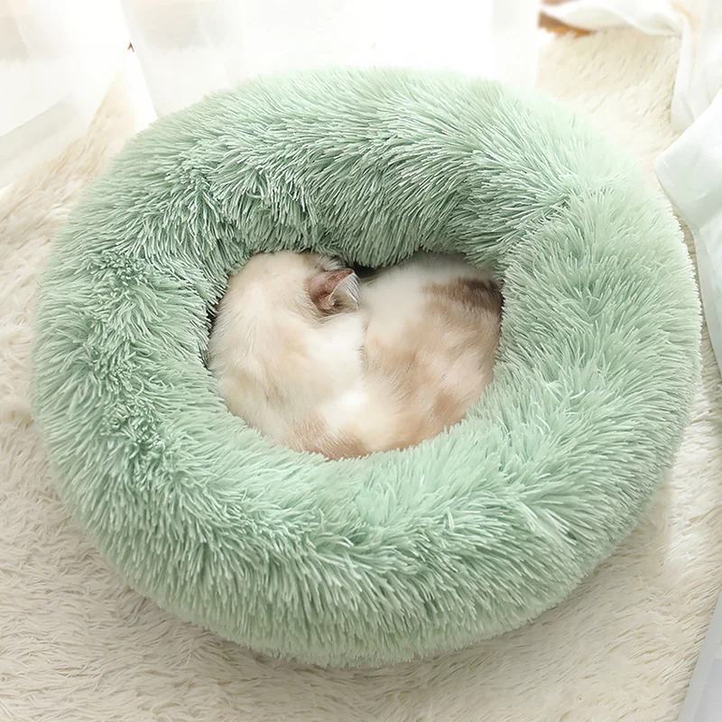 40 100 см собака/кошка кровать удлиненный плюш супер мягкие со съемным моющимся