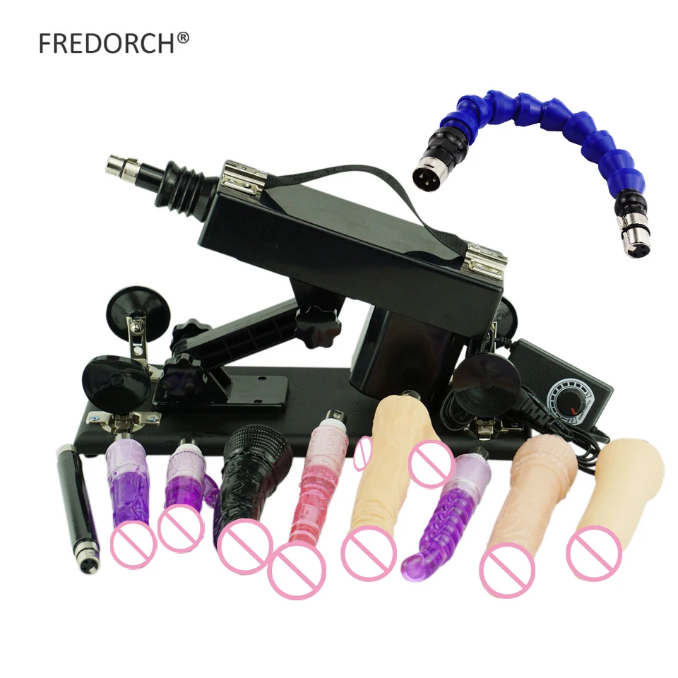 Машина для женской мастурбации нагнетательная пушка с 8 фаллоимитаторами + 2