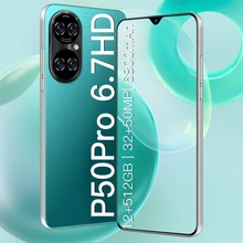 Smartphone P50 PRO, écran incurvé de 6.7 pouces, qualité d'image Super claire, 4G, Netcom complet équipé du dernier système  (4)