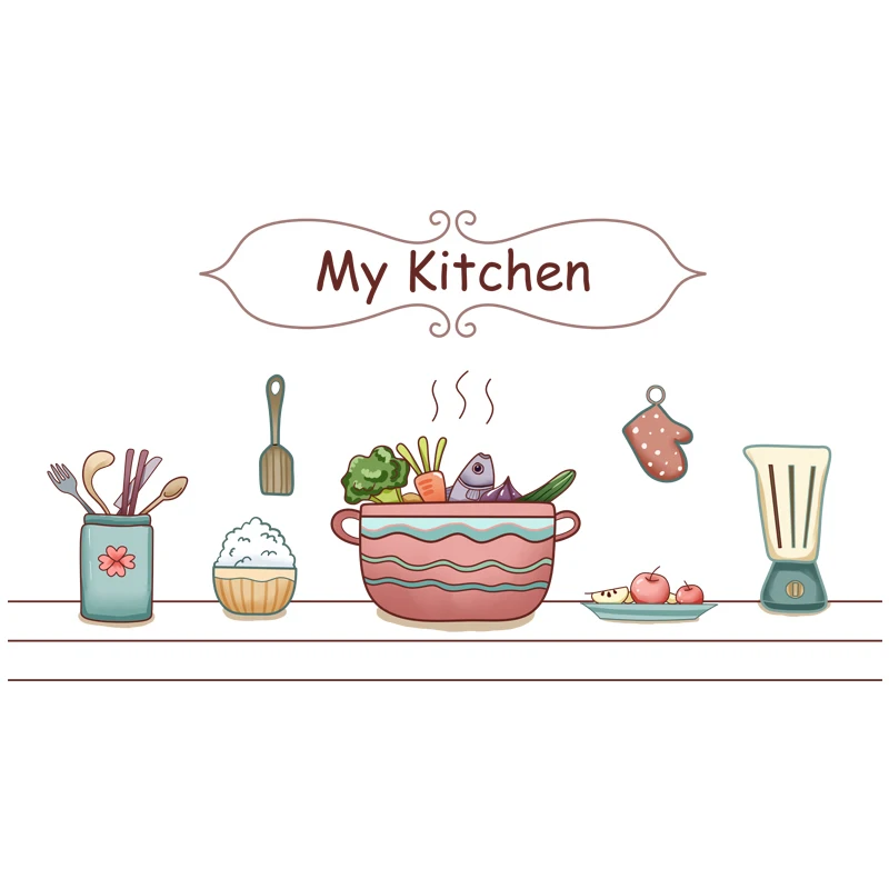 

60*90cm Oil Proof Wall Stickers Waterproof Tile Cabinet Cozinha Kitchen Decor Self Adhesive Wallpaper Home Decoration Art Poster