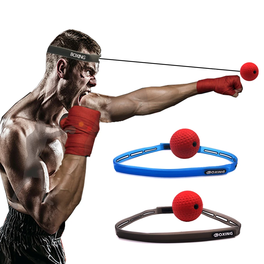 

Boxing Reflex Speed Punch Ball MMA Sanda Boxer Raising Reaction Force Hand Eye Training Set Stress Boxing Muay Thai Exercise