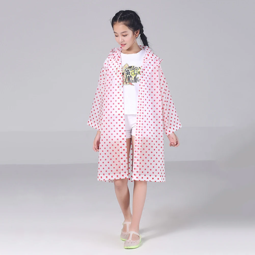 Неодноразовое уличное защитное пончо для пешего туризма путешествий в горошек с