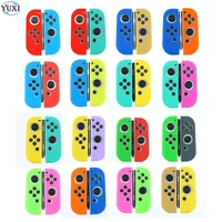 yuxi multicolor optional silicone case cover for nintend non slip protective skin for switch ns joy con controller accessory