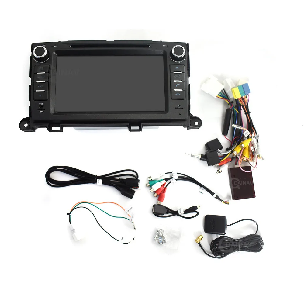 

2 Din Stereo Receiver Car GPS Navigation Multimedia DVD player for TOYOTA Sienna XL30 2013+ Car Audio Radio Stereo