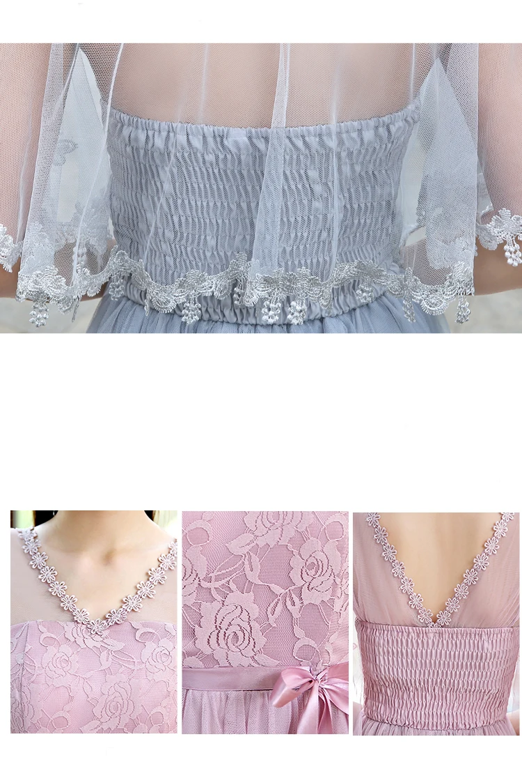 Серого размера плюс Тюль Элегантные платья невесты Половина рукава v образным