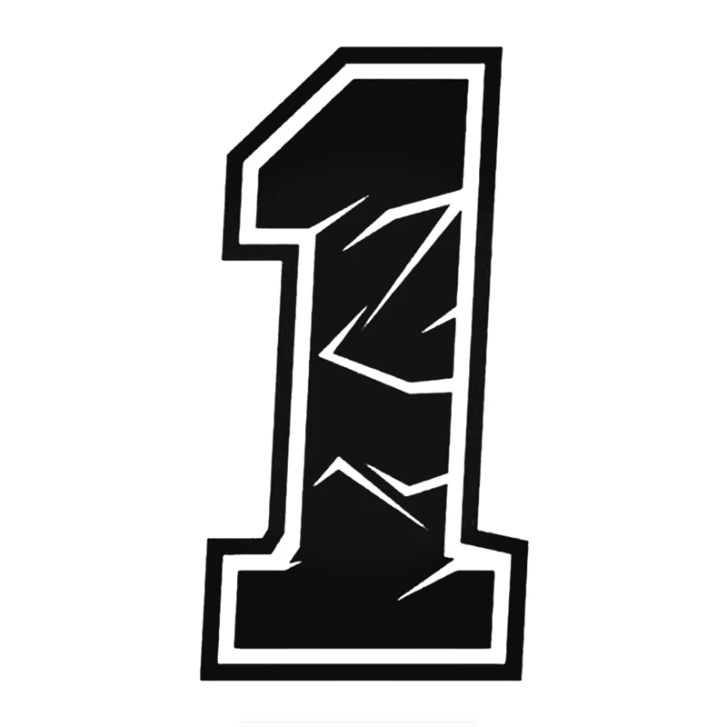 

Personality Artistic Font Number Decals Car Sticker Funny Vinyl Decals Motorcycle Accessories Stickers