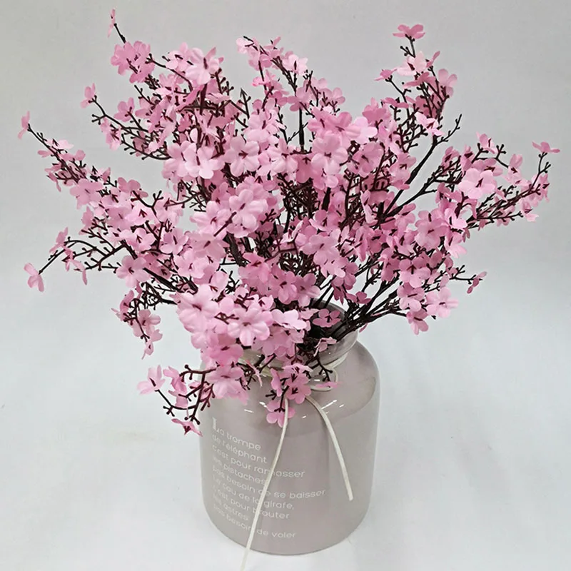 

10Pcs Artificial Gypsophila Fake Flowers Wedding Bouquet Home Table Decoration Flower Arrangement Silk Flower Small Gypsophila