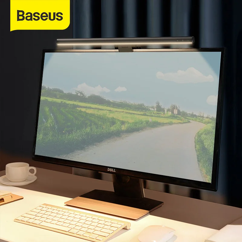Lâmpada de Mesa Monitor de Luz para o Estudo Luz de Leitura Luz do Computador Luz da Tela Luz de Suspensão Baseus Portátil Lâmpada Nova Usb