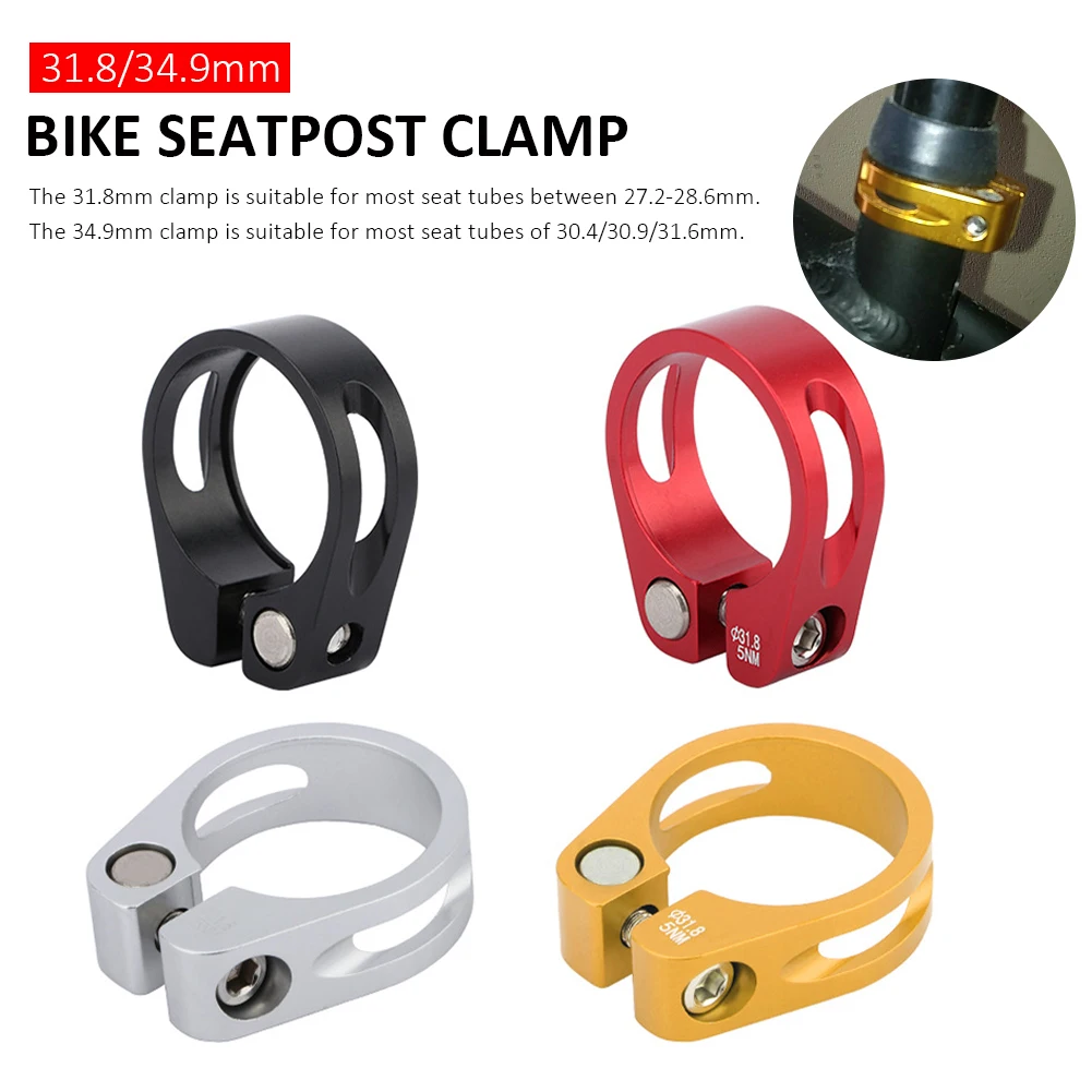 

High Quality 31.8/34.9mm Bike Seatpost Clamp Aluminum Alloy Seat Tube Clamp Road Bike Seat Pipe Clip MTB Bicycle Seatpost Parts