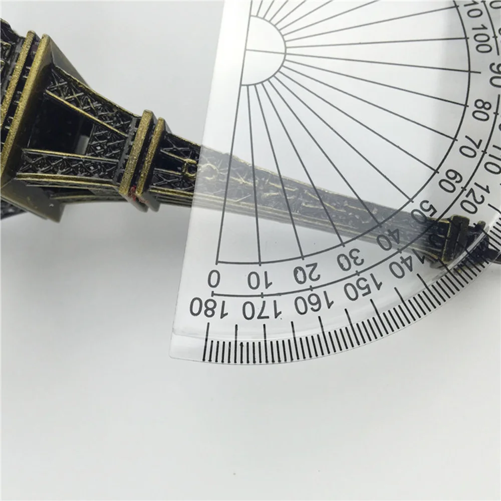

20 Pcs 4 Inch 10cm 180 Degrees Protractor for Angle Measurement School/Office/Student Math (Transparent)