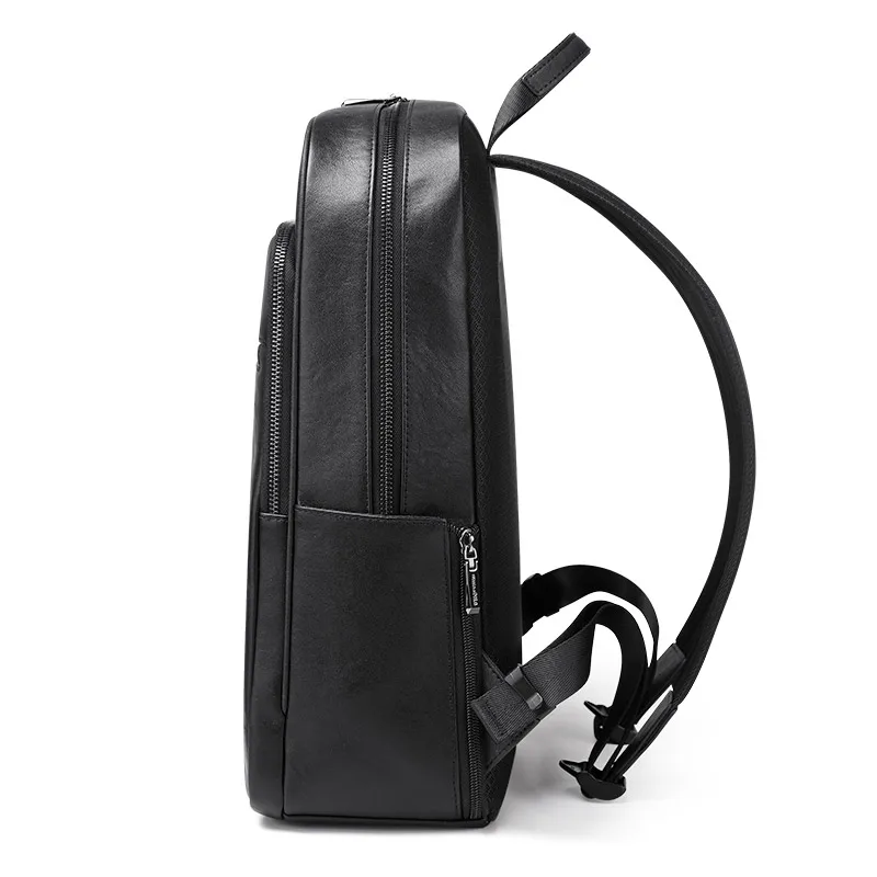 Мужской рюкзак в британском стиле из натуральной кожи для ноутбука 14 дюймов с