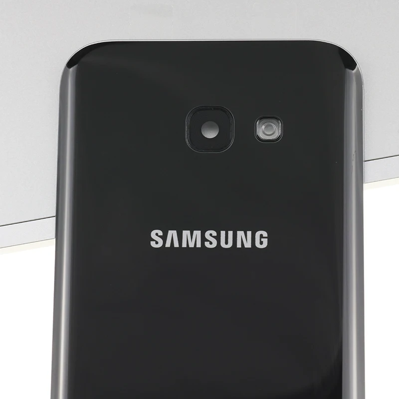 100% оригинальная задняя крышка корпуса Samsung Galaxy A5 2017 A520 стеклянная батарейного