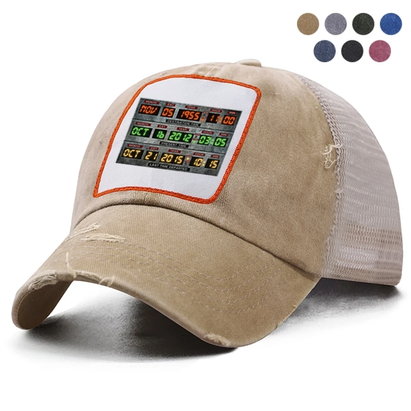 Забавная бейсболка для мужчин и женщин в стиле хип-хоп летняя сетчатая Кепка