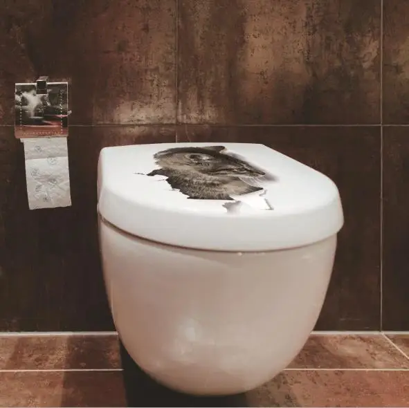 20X30cm креативная туалетная бумага 3D наклейка для кошки настенная домашнего