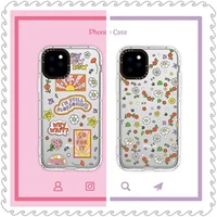 fashion fundas transparent soft silicone phone case for girls creative for iphone7 8 plus x xs se2020 11pro max anti knock cover