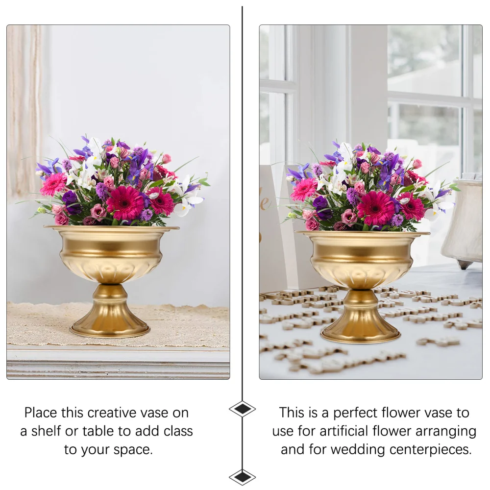 

2Pcs European Style Retro Vase Flower Arrangement Container Home Decoration