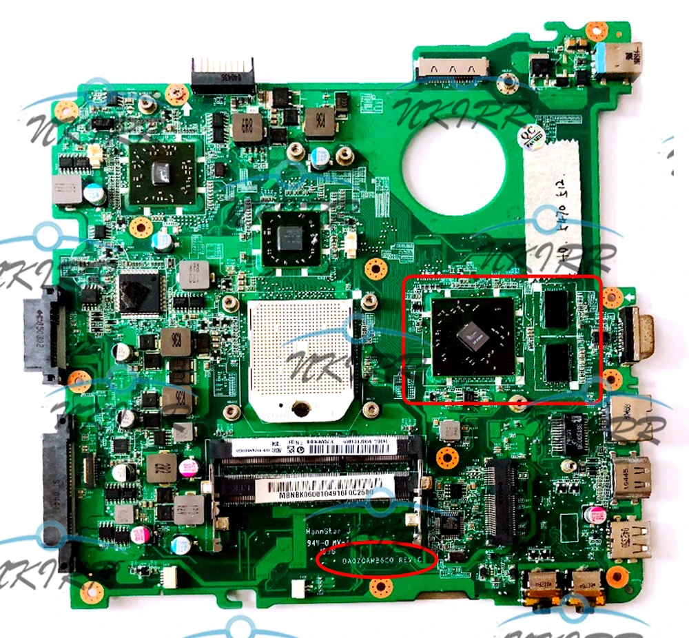 

Материнская плата DA0ZQAMB6C0 ZQA DA0ZQAMB6C1 MBRP706001 MBNBK06001 MBRBS06001 HD5470 512M для 4552 4552G 4252 Emachines D442 D642