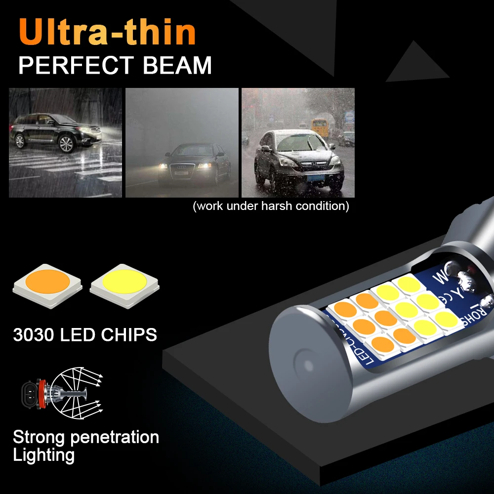 2 шт. h8 противотуманные фары H3 светодиодный ные Автомобильные h4 h7 h11