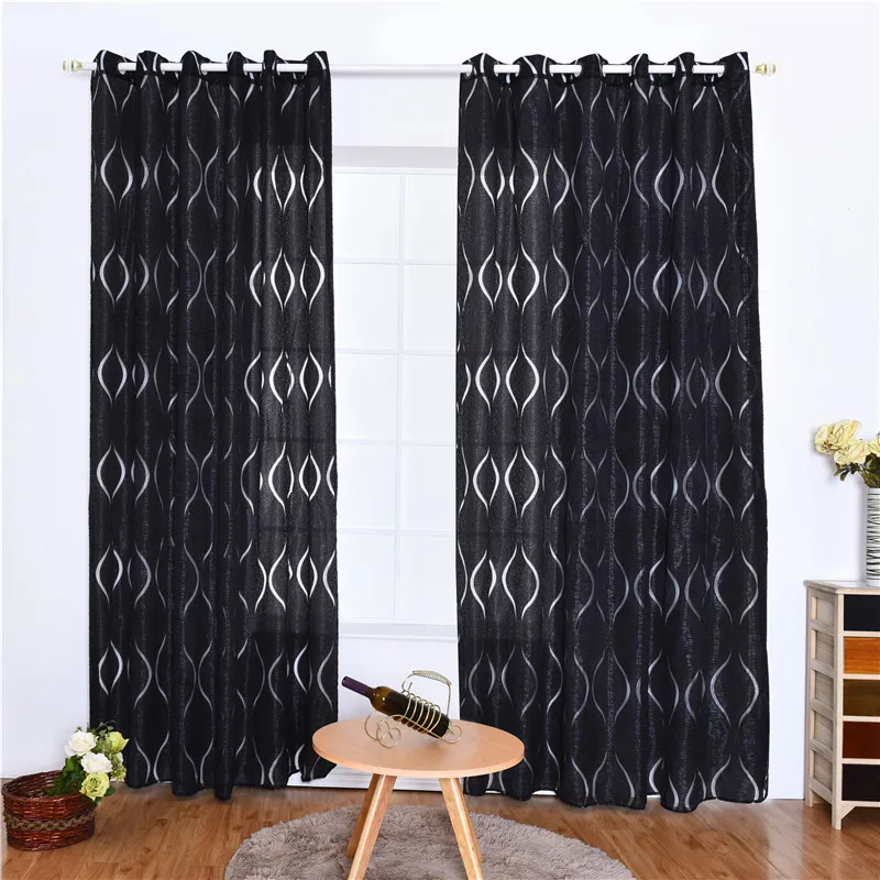 Современные шторы с волнистыми пузырьками занавески для гостиной тюлевые