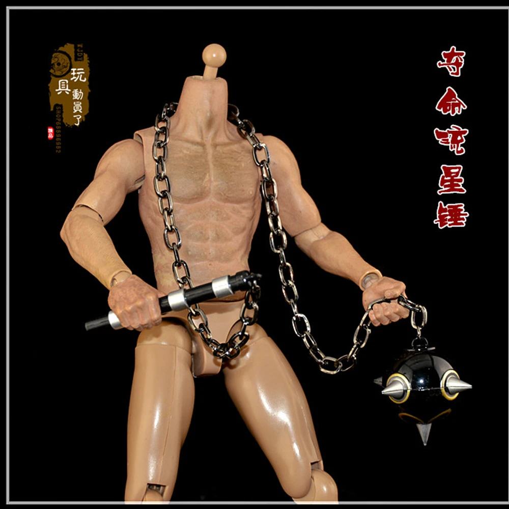 

1:6 Weapon Model Iron Chain Nine Claw Hook Meteor Claw Weapon Flying Claw Hundred Training Cable Eagle Claw Soldier Accessories