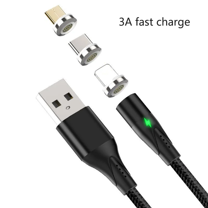 

3A Magnetic Cable Micro USB Type C Fast Charging Adapter Micro Type-C Magnetic Charge USB Cable For iPhone XS Samsung Huawei usb
