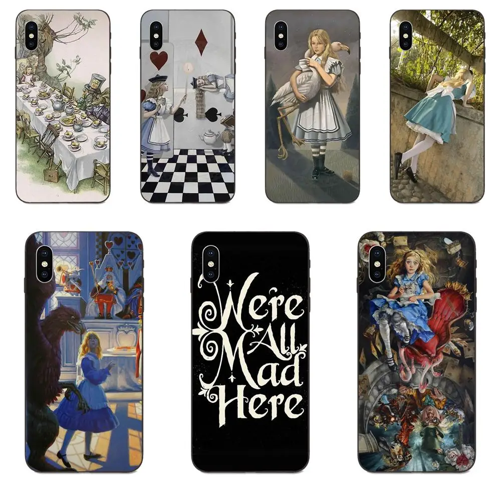 Мы все с ума здесь Алиса Приключения для Huawei Mate 9 10 20 P8 P9 P10 P20 P30 Lite Mini Play Pro P smart Plus Z