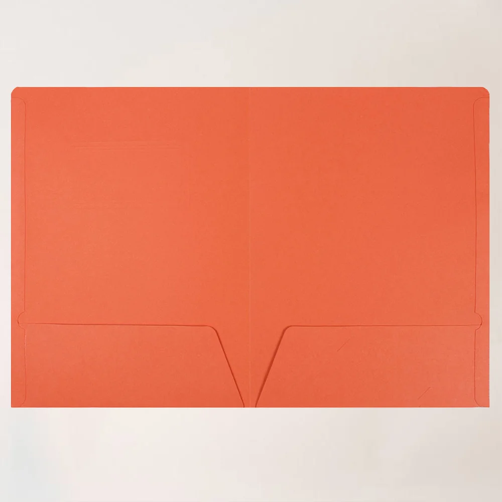 

10pcs A4 Folder Paper File Folder Double Pockets Document Organizer Filing Products Report Folder Organizer Office Supplies (Ora