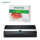 Лучший пищевой упаковщик GERYON, встроенный резак, вакуумная упаковка под вакуумом с портативным тепловым упаковщиком, пластикопосылка, пакет для хранения, 50 шт.