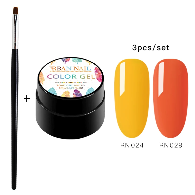 RBAN лак для ногтей 5 мл цветной набор гель лаков полуперманентный художественный