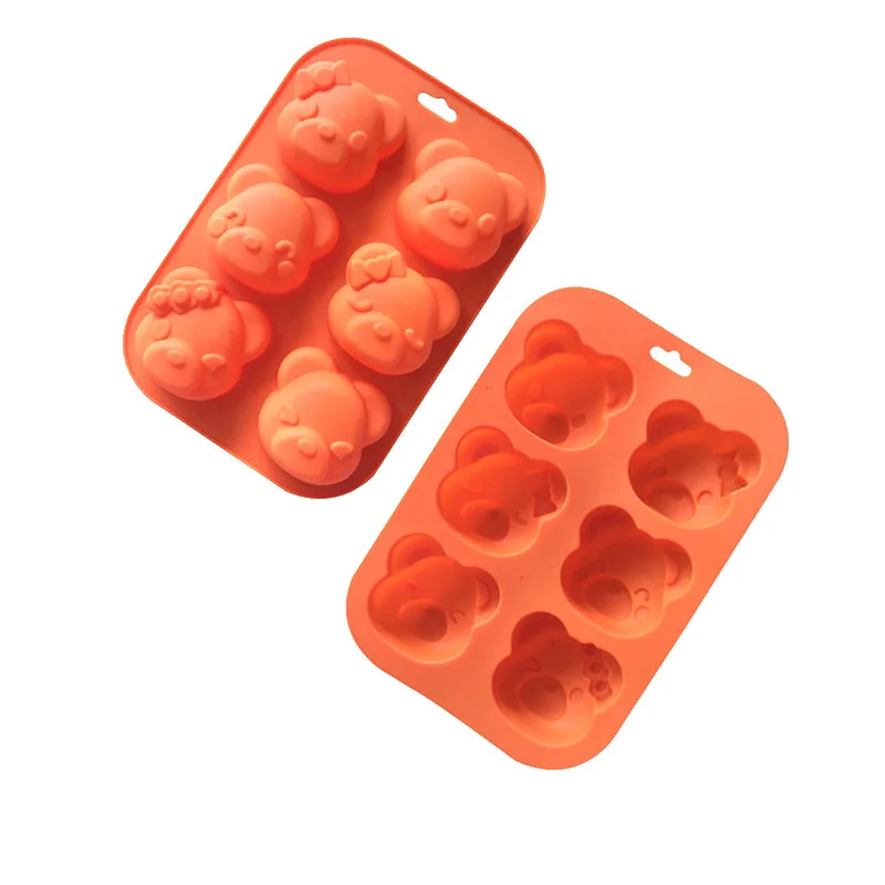 Инструменты сделай сам для милой формы медведя силиконовые выпечки шоколада