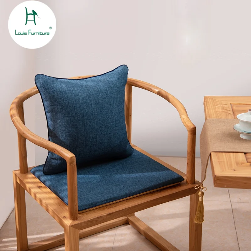 

Louis модные чайный стул подушки в китайском стиле Four Seasons хлопок и конопли стол мастер Петля из цельного дерева из красного дерева диван-кровать