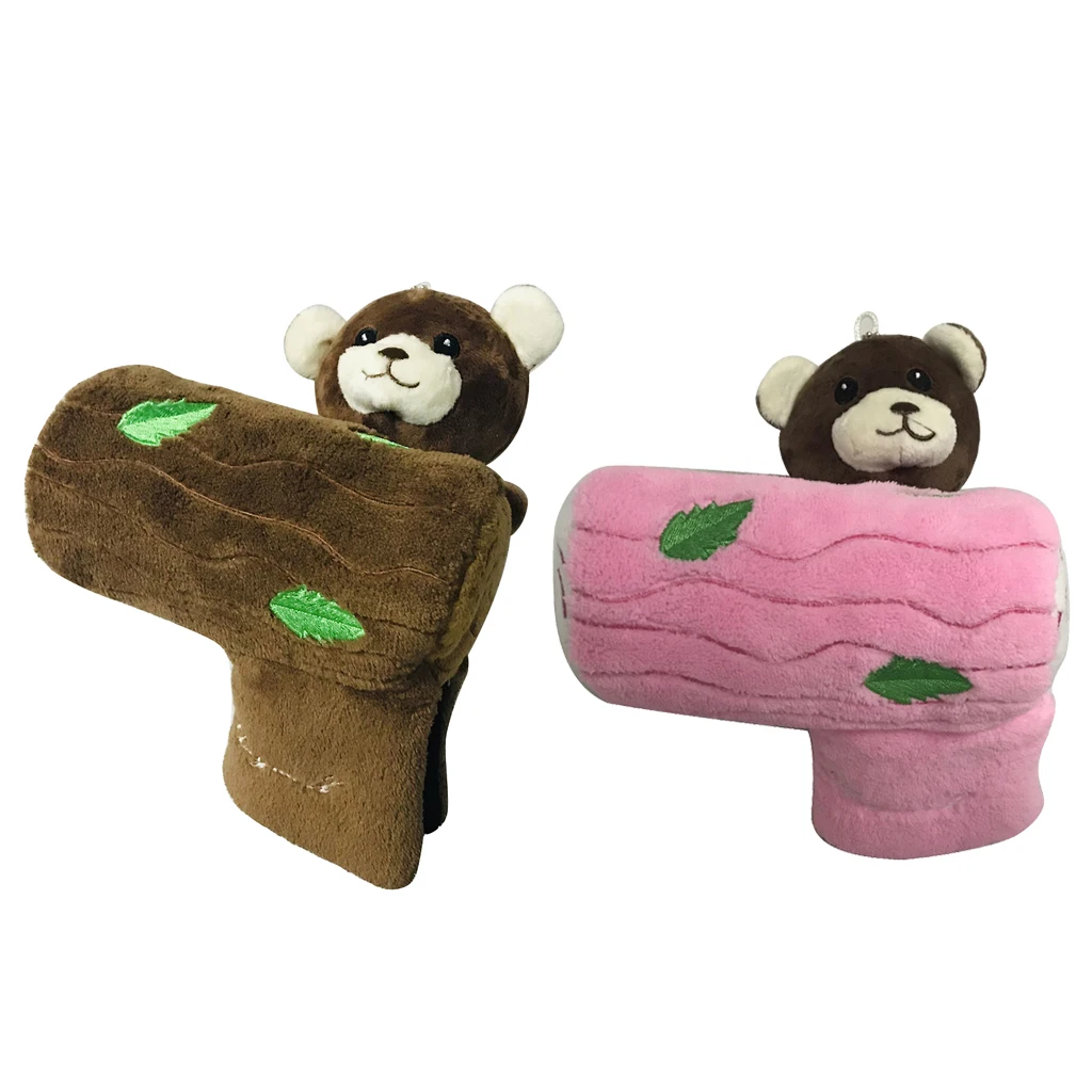 

Golf Blade Putter Headcover Comfy Plush Lining Club Head Covers Protector Guard