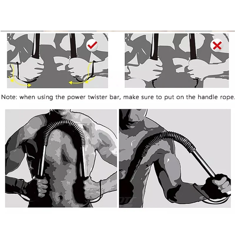 Силовой рычаг пружинный экспандер для тренировок спортзала фитнеса силовой