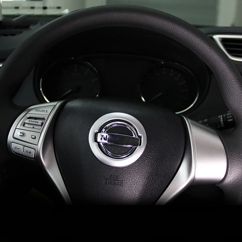 Автомобильная накладка на руль с круговой отделкой логотипа эмблемы кольцо