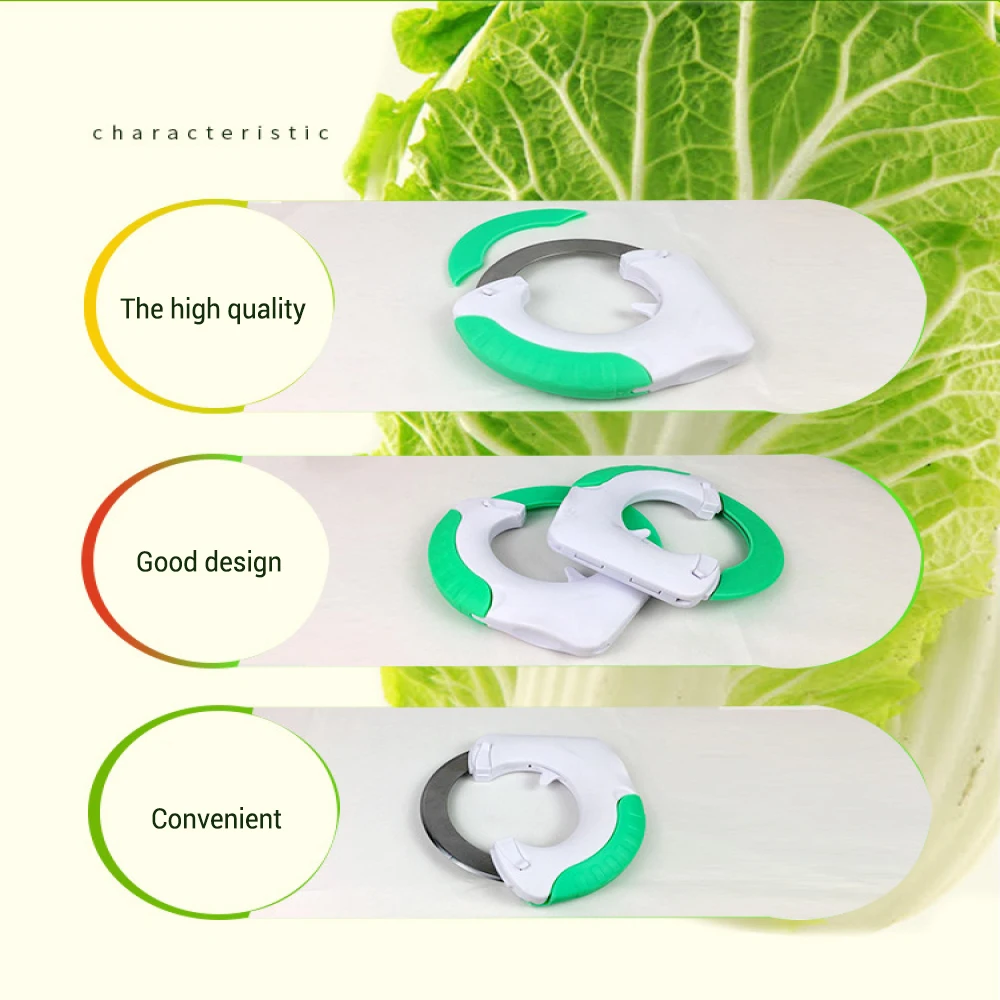 Многофункциональный Круглый нож из нержавеющей стали измельчитель для овощей